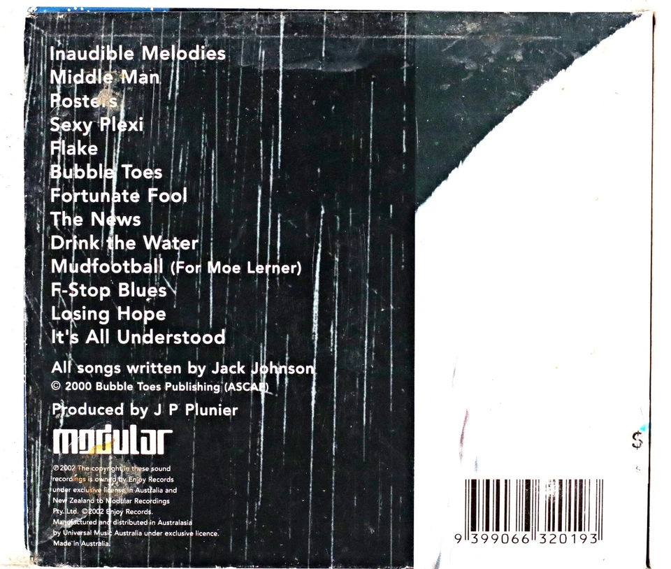 Jack Johnson - Brushfire Fairytales (CD 2002) 2 - Image 3 of 3