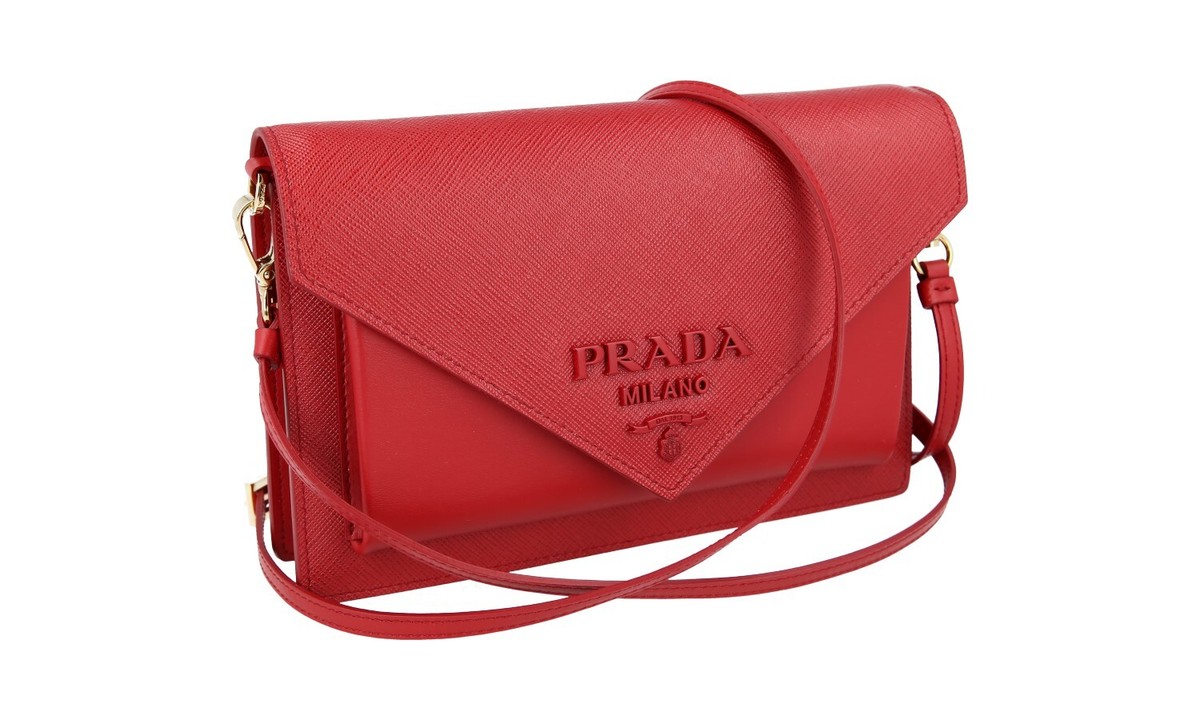 一点限り!EXPRESS便可◎ PRADA/プラダ ショルダーバッグ 1BP020 LUXURY PRADA SAFFIANO SHOULDER BAG HANDBAG 1BP020 RED