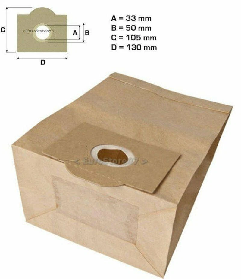 8 SACCHETTI ASPIRAPOLVERE ADATTI ROWENTA RS dal 100 al 599 RB01 a RB25-- RW 11