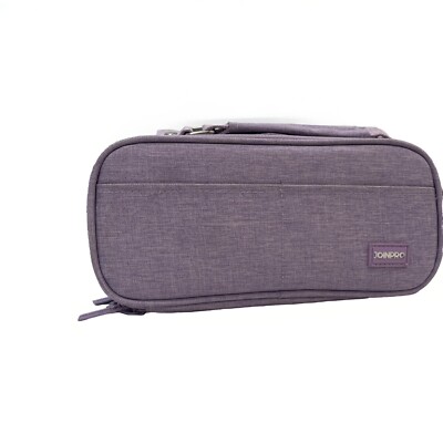 JOINPRO Pencil Case, Large Capacity Case Organizer; Double Purple
