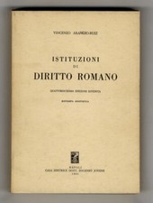 Istituzioni di diritto romano. Quattordicesima edizione riveduta. Ristampa an...