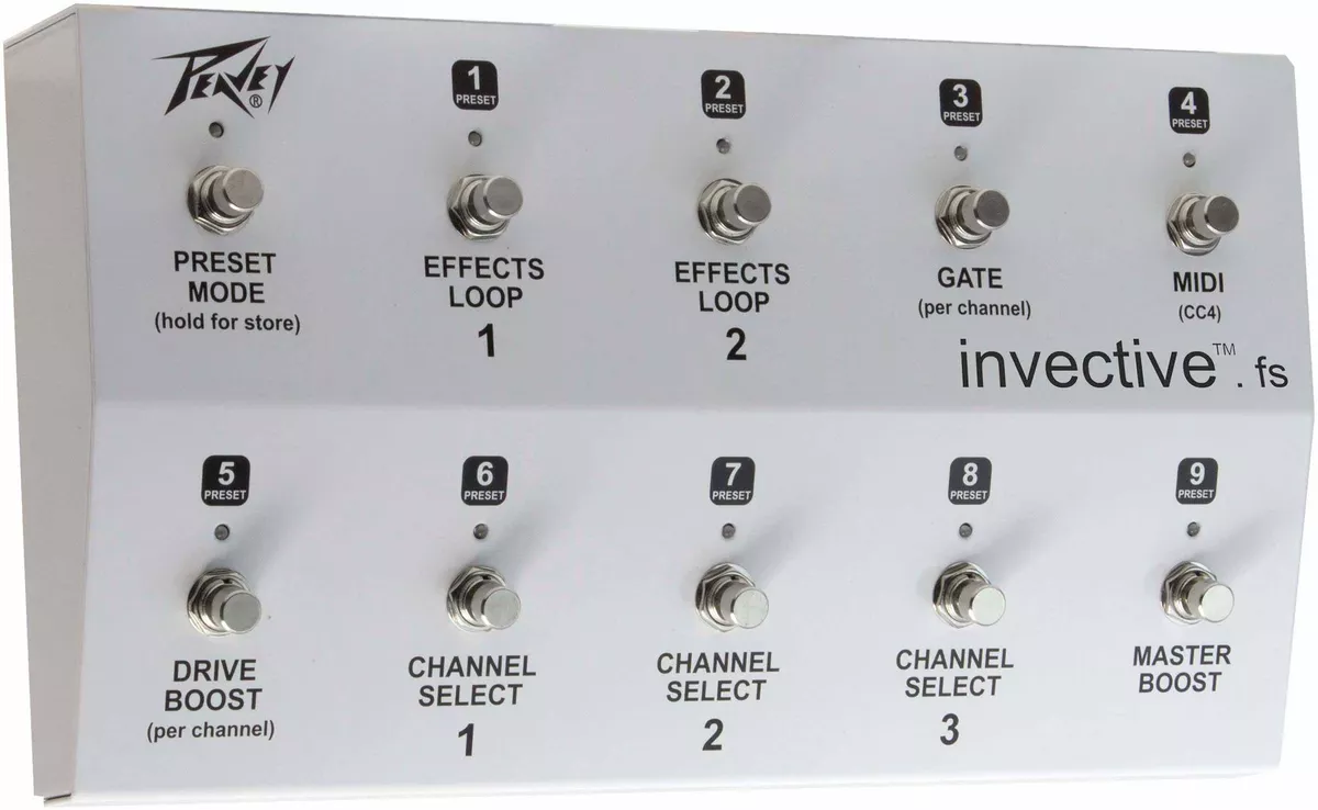 Peavey on sale invective footswitch