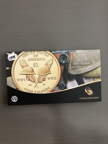 2016 Code Talkers American $1 Coin & Currency Set Certified U.S. Mint Set - Picture 3 of 5