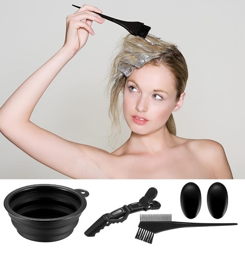KIT TINTURA SPAZZOLA CAPELLI COLORE TINTA APPLICATORE SALONE PARRUCCHIERE - Foto 6 di 7