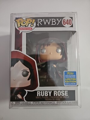 2019 RWBY RUBY ROSE with Hood 640 Pop Vinyl Funko Exclusive Limited Edition