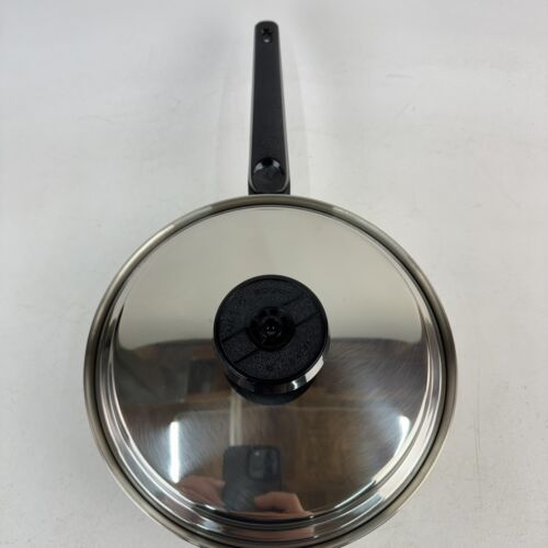 EHP EKCO Tri-Clad Stainless Steel 9” Sauce Pan Pot W/Vented Lid Titanium 9HE - Picture 8 of 16