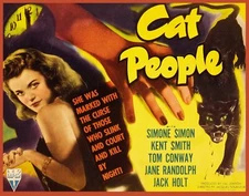 Decoration Poster.Home room art.Interior design.Black Cat People movie film.7340