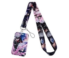 new 1set Jujutsu Kaisen key chain Lanyard acrylic ID Badge Holder Key Neck Strap