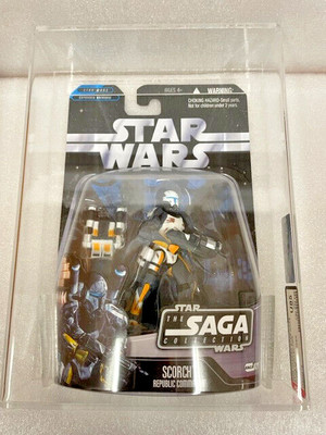 Star Wars 2006 Hasbro Scorch Republic Commando AFA U85 NM+ Saga #021 Expanded