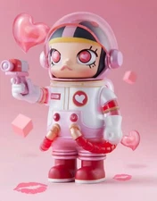 POP MART MEGA SPACE 100% Anniversary Series Beckoning Molly Pink Blind Box Gift