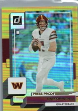 2022 Donruss #52 Carson Wentz Premium Press Proof