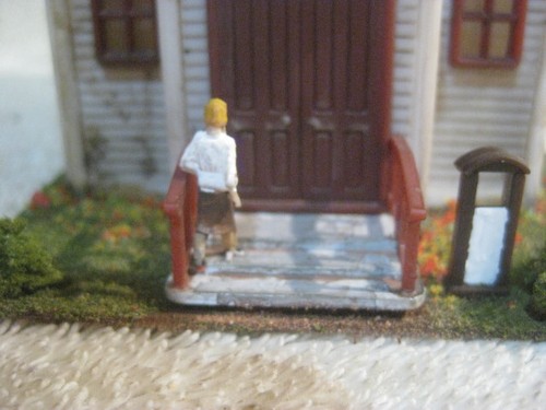 HO SCALE COUNTRY CHURCH Lightly weathered Landscaped-detailed - Picture 3 of 7