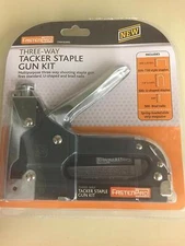 New FastenPro Three-Way Tacker Staple Gun Kit