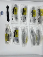 Cabinet Hardware Handle Pull - 10-Pack Flat Black 3" 76mm Hole Centers