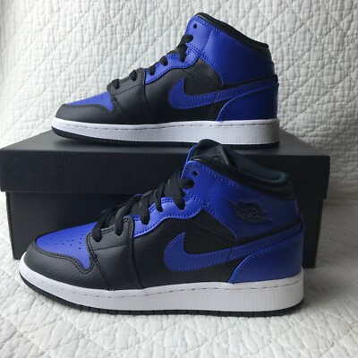 Size 7 (GS) - Jordan 1 Mid Hyper Royal for sale online | eBay