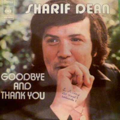 7'' 1973 GERMAN PROMO IN MINT- ! SHARIF DEAN : Goodbye And Thank You