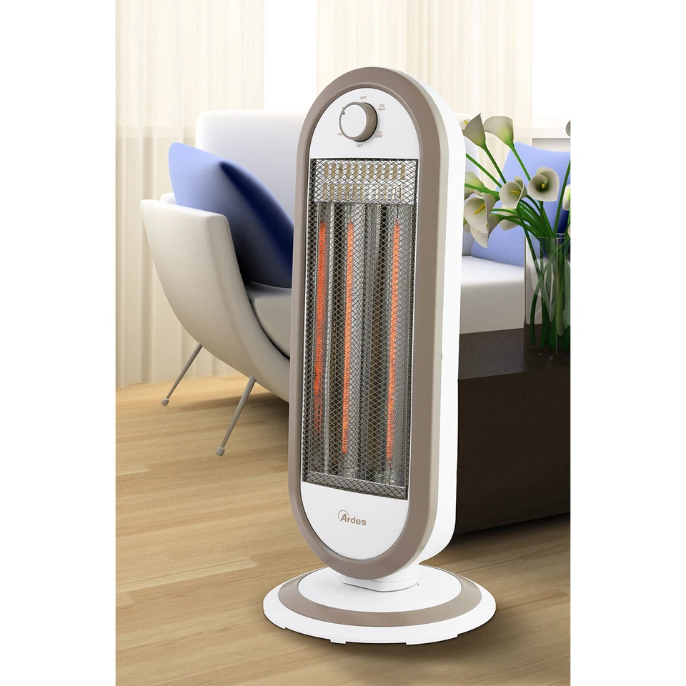 ARDES STUFA AL CARBONIO OSCILLANTE ELETTRICA 900W STUFETTA ALOGENA BASSO CONSUMO