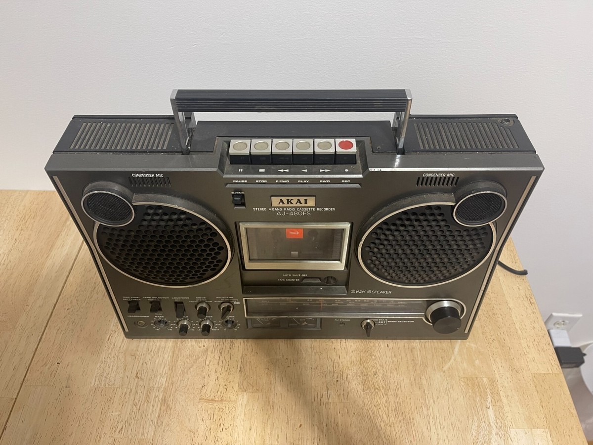 Vintage Boombox AKAI AJ-480FS GHETTOBLASTER PLEASE READ RARE | eBay