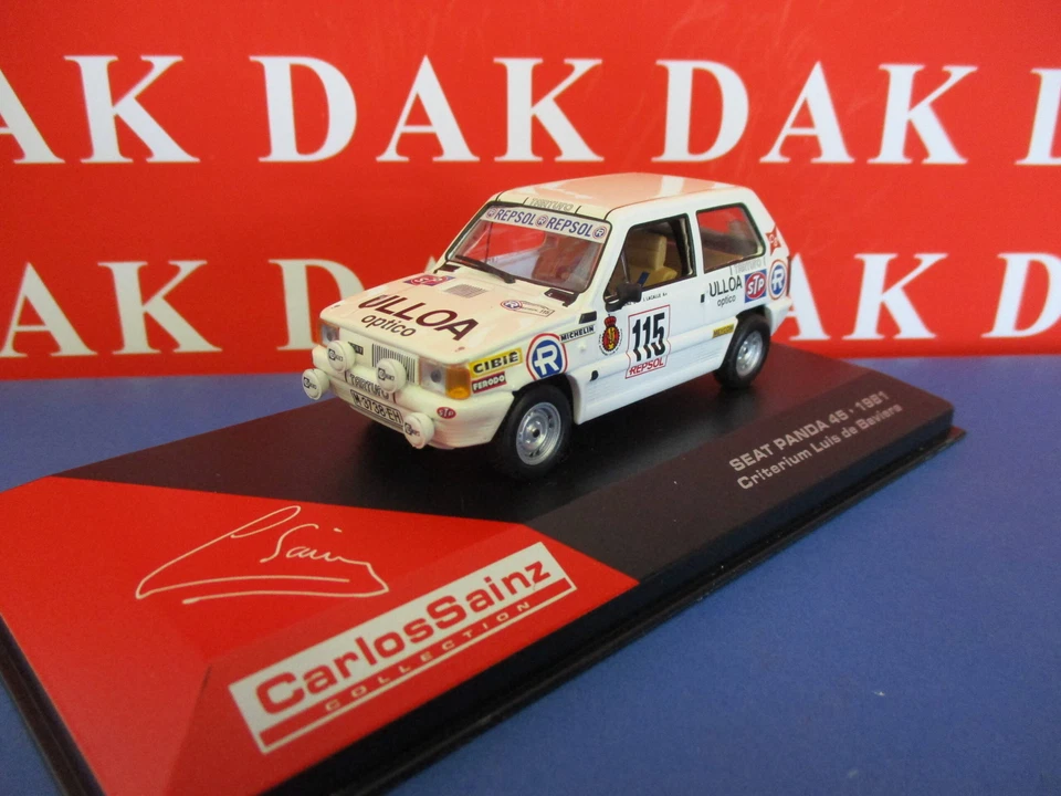 Die cast 1/43 Modellino Auto Seat Panda 45 Criterium Baviera 1981 C. Sainz - Immagine 2 di 4