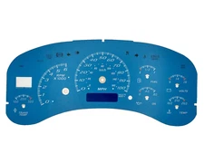 Blue Gauge Face Overlay for 1999-2002 Silverado Sierra & GM Instrument Clusters