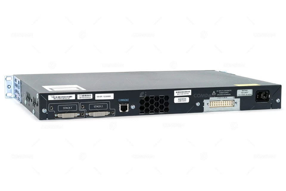 WS-C3750V2-48TS-E CISCO CATALYST 3750 V2 48 PORT 100MB RJ-45 4 PORT 1GB SFP - Image 2 of 4