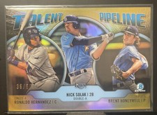 2019 Bowman Chrome Talent Pipeline Gold Refractors 36/50 Card #TB-TBR Hernandez