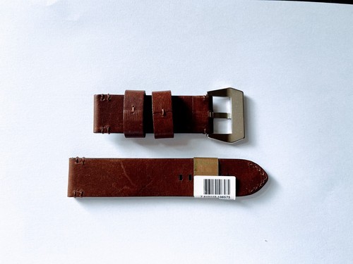 Rhein Fils 24mm vintage belt leather watch strap Brand new Brown inc buckle - Picture 2 of 2