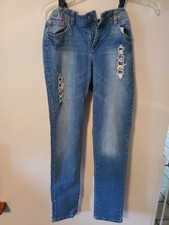 Girls Arizona Skinny Jeans Size 16 Adjustable Waist