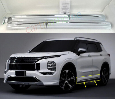 Kit Carrosserie Moulure Jupe Latérale Pour Mitsubishi Outlander 2022-2024 - Blanc Diamant - Installation Facile