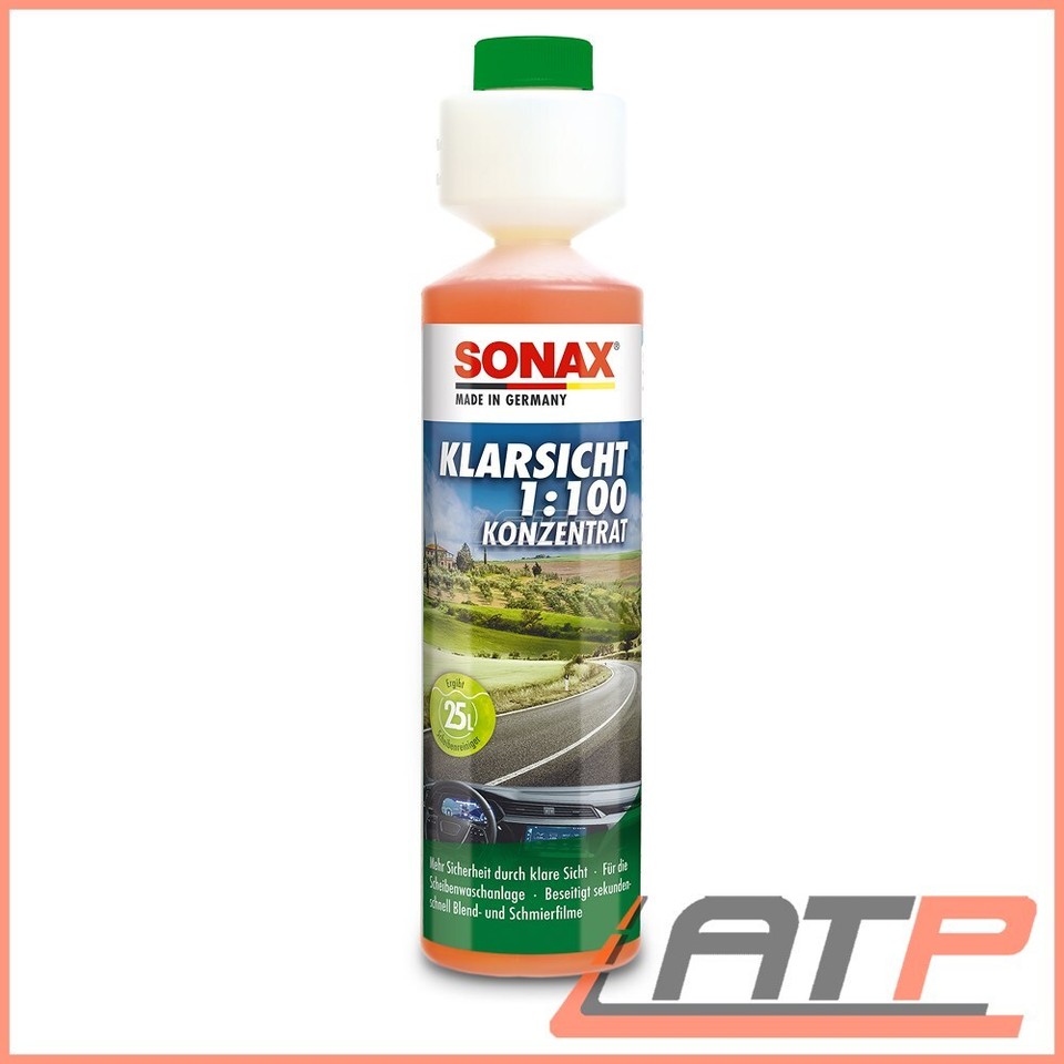 BOSCH AEROTWIN WIPER SET LHD + SONAX CONCENTRATE FOR TOYOTA YARIS VERSO