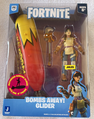 Epic Games Fortnite Motorized Bombs Away Glider w/ Jules Figure New 2021 Solo 4 