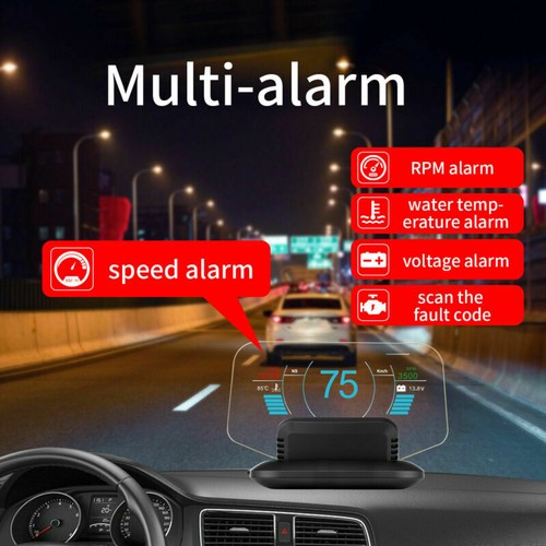 HUD OBD Head Up Display Car GPS System Speedometer Projector Diagnostic Tool MAP - Picture 3 of 12