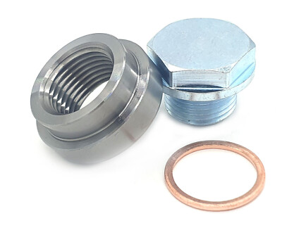 raceparts.cc  Einschweissmutter mit Verschluss für Lambdasonde, M18x1,5 mm