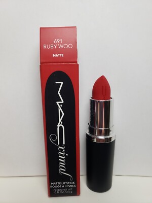 Mac Cosmetics M·A·CXIMAL Matte Lipstick 691 RUBY WOO  0.12 Oz