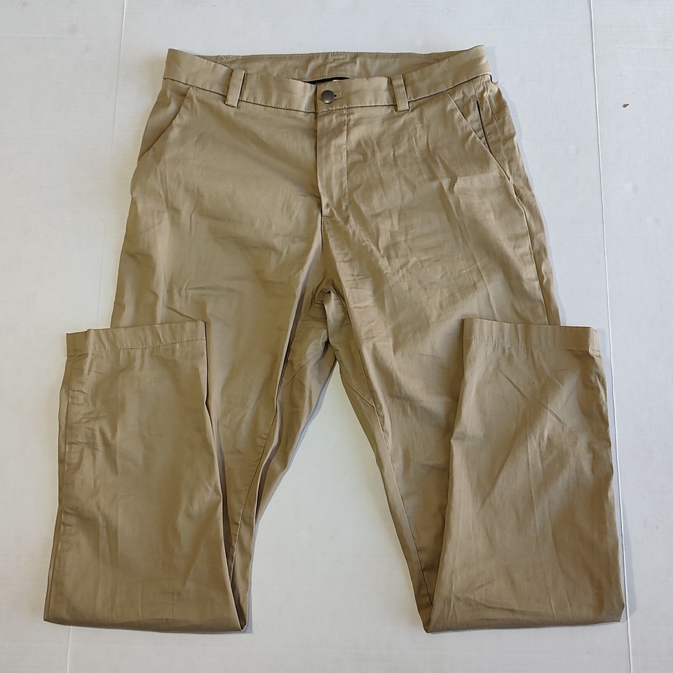 Lululemon Commission Pants Mens 32x21 Tan Beige Leisure Performance