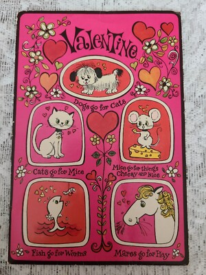 Vintage American Greetings Diecut Pop Up Valentine Card Design Funny Cute  
