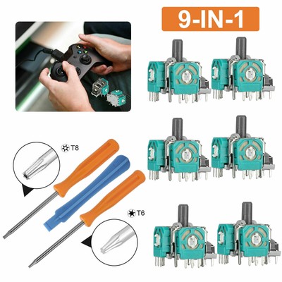 3D Analog Joystick Sensor Replacement Kit Tool Set For Xbox One/S/X Controller