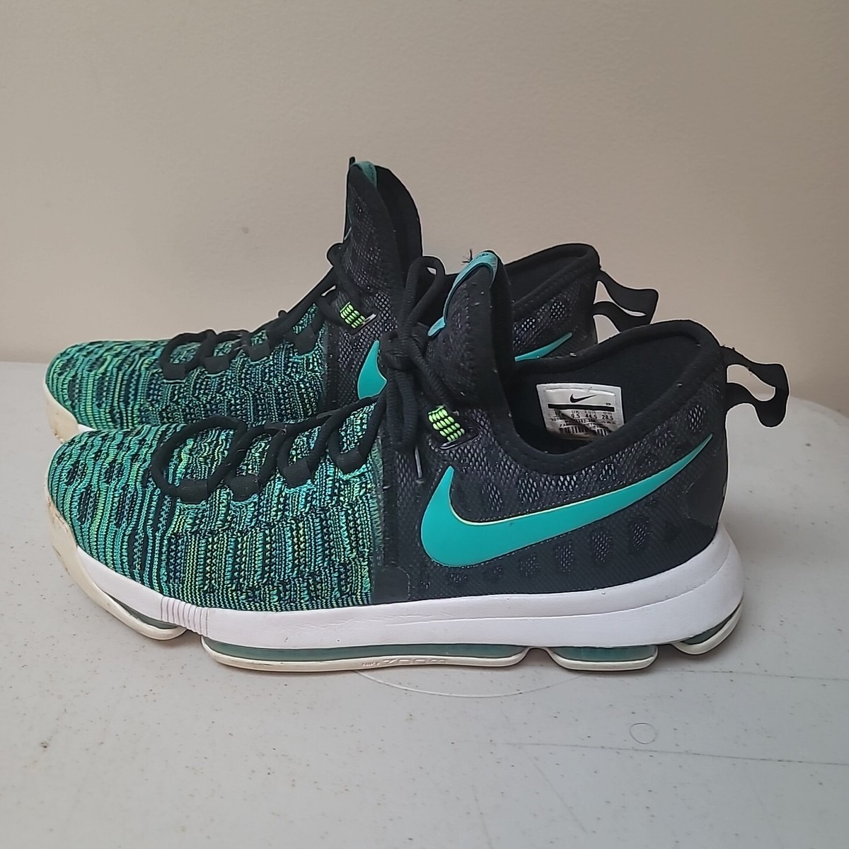 Kevin Durant Nike Zoom Jade/Black Basketball Shoes Nike KD18 Liquid Lime Clear Jade-Black  main image 3