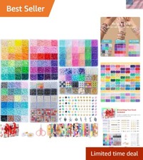 Ultimate 16,000 Bead Friendship Bracelet Kit - Includes Letter Beads Charms