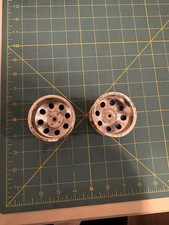 Vintage Kyosho W-5022 Option House Wheels Chrome Optima Pro VGC w Tire Rings 