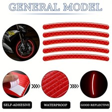 20Pcs Universal Car Wheel Hub Tire Rim Reflective Strips Decal Tape Stickers USA
