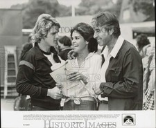 1979 Press Photo Dean-Paul Martin, Ali MacGraw and Pancho Gonzalez in 