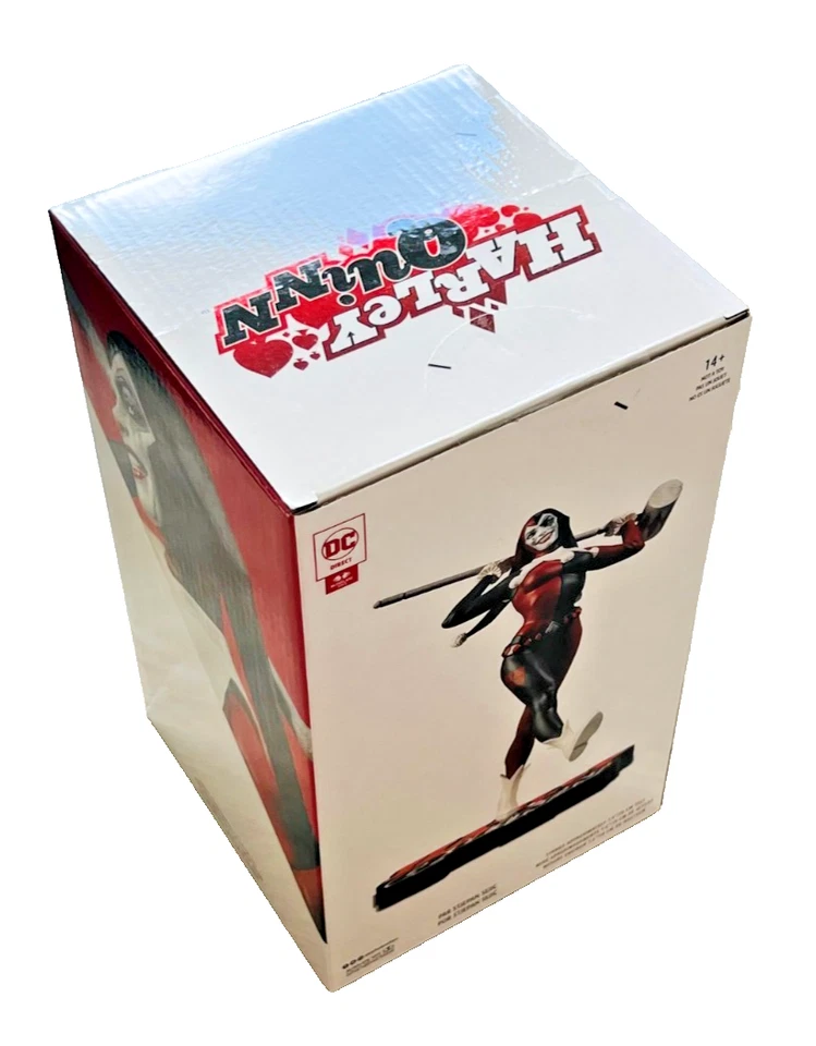 Nova estátua DC Direct HARLEY QUINN por Stjepan Sejic vermelha branca e preta 7,4 polegadas - Imagem 4 de 4