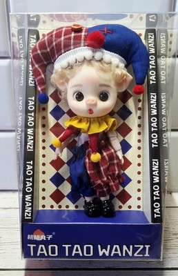 NEW!! Tao Tao Wanzi Cute Court Jester Peach Pig Doll 