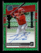 2020 Donruss Optic #RRS-TB Tres Barrera Rated Rookies Signatures Green Mojo #/99