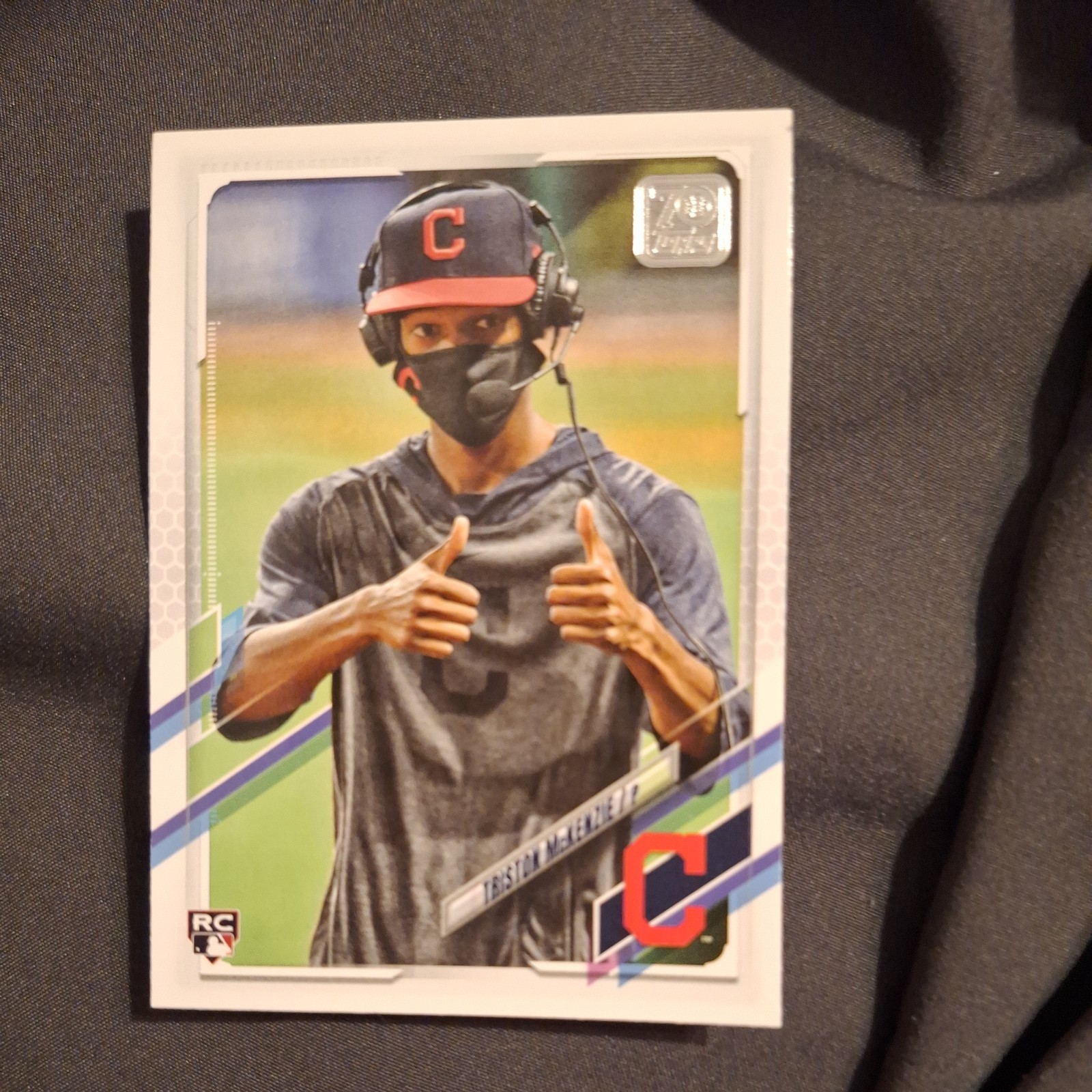 2021 TOPPS TRISTON McKENZIE #319 SSP IMAGE VARIATION INDIANS GUARDIANS ROOKIE