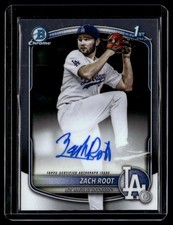 2025 Bowman Draft #CPA-ZR Zach Root Chrome Prospect Auto