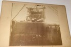 Rare Antique Western American Camp Tent Interior! Rifle Banjo Axe Cabinet Photo! — photo 1