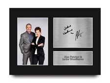 Alan Fletcher & Jackie Woodburne Neighbours Signed Autograph Print for TV Fans