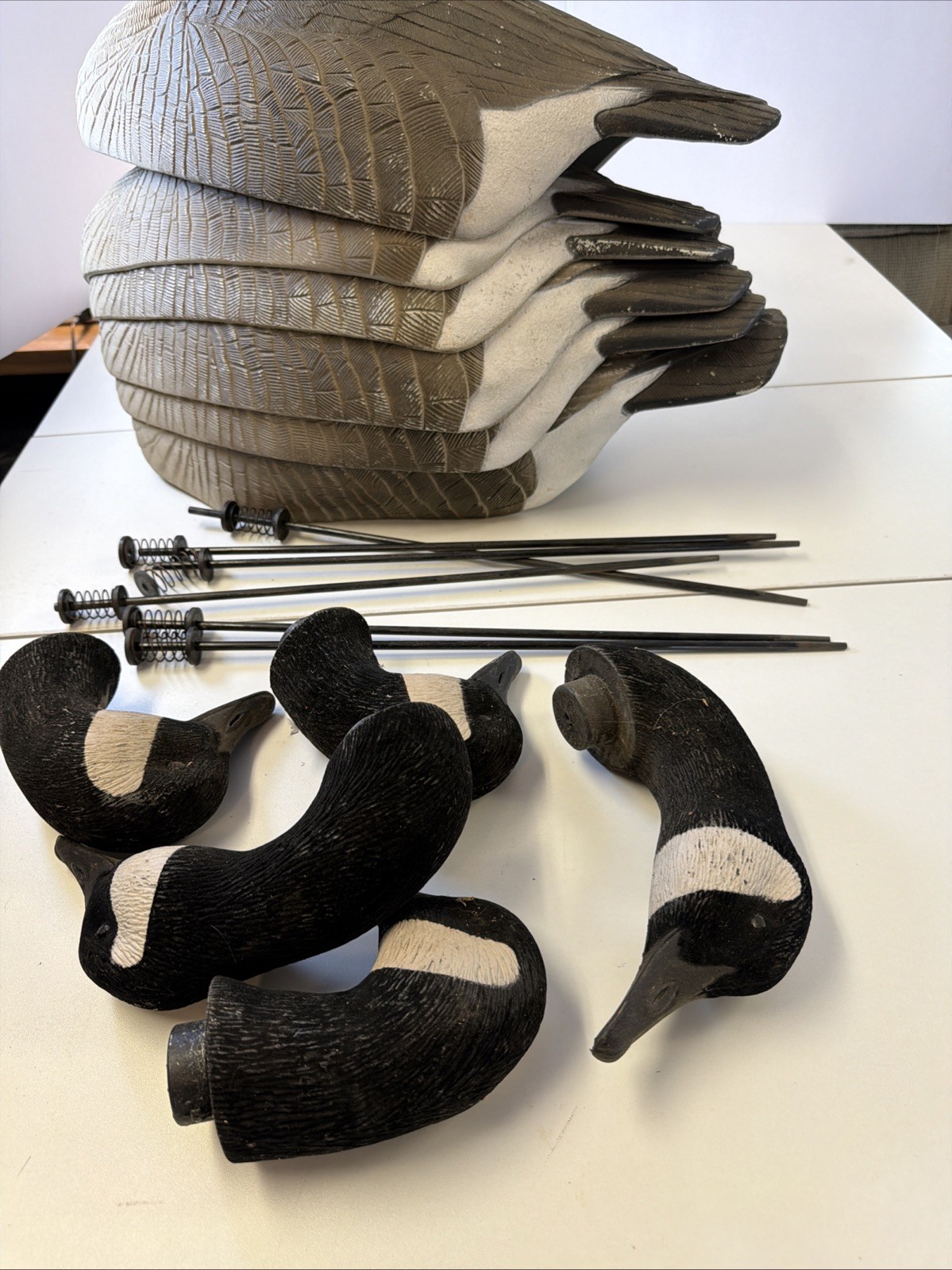 6 Canada Goose Shell Decoys With Avery Mesh Bag Backpack | eBay